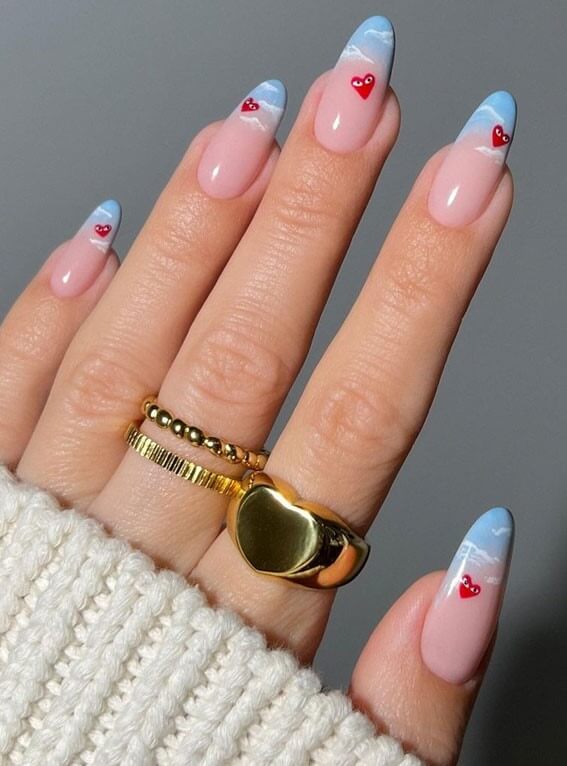 Cute valentine's day nails