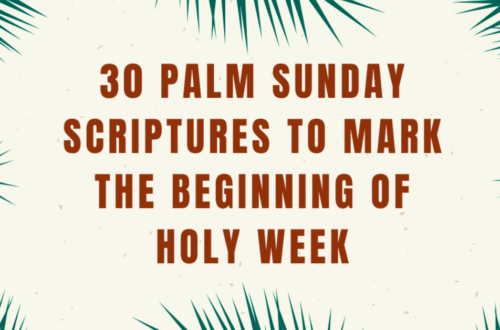 Scriptures For Palm Sunday