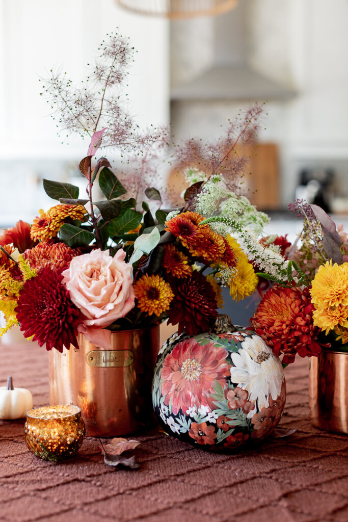 Flower Thanksgiving Centerpiece