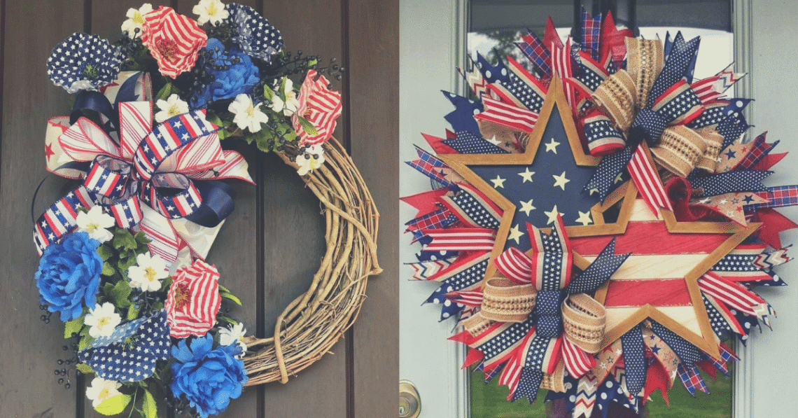 Patriotic Memorial Day Wreath