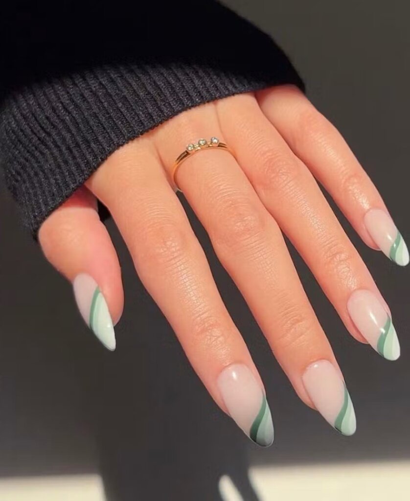 Sage Green Summer Nails
