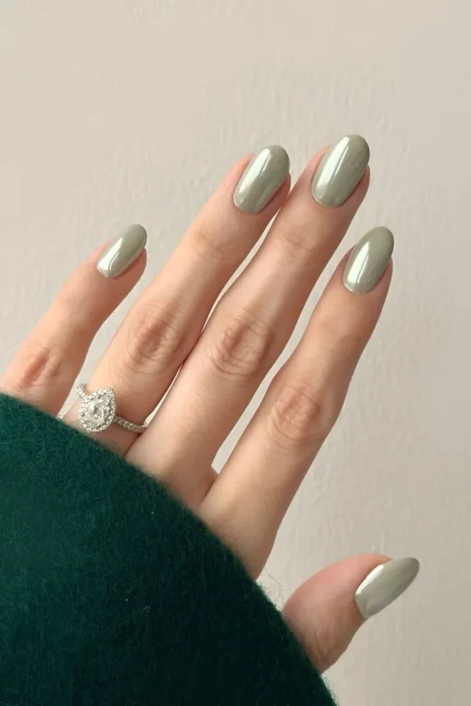 Sage Green Nails 