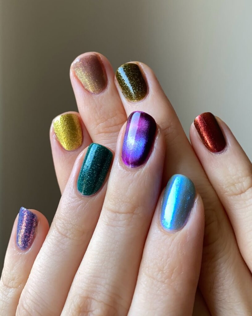 Multicolored Manicures