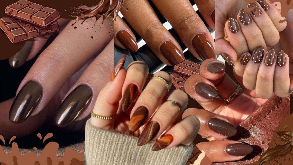 Chocolate Brown Nails