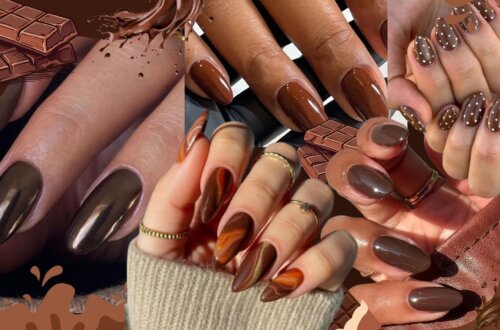 Chocolate Brown Nails